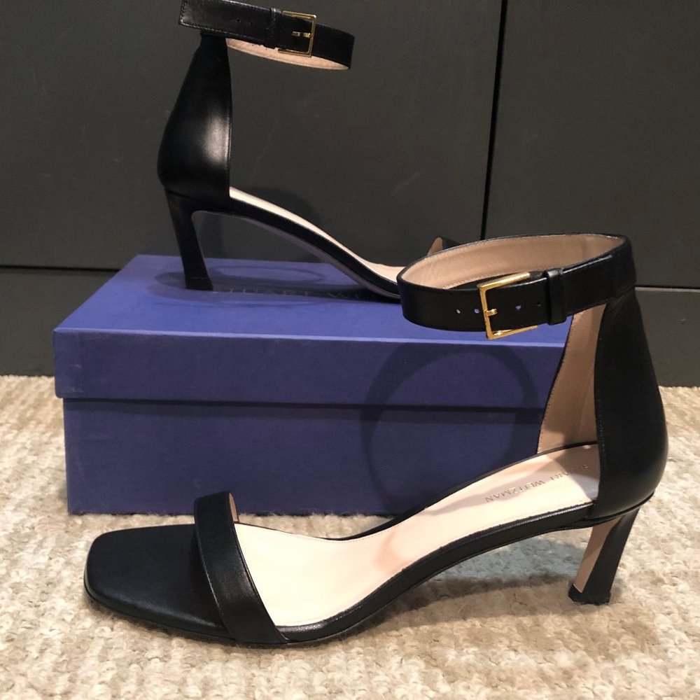 STUART WEITZMAN 45 NUDIST HEELED SANDAL